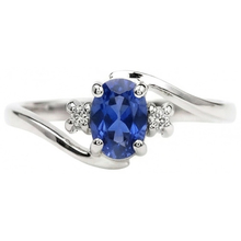 Three Stone Sri Lanka Sapphire With Natural Earth Mined DIAMOND ( NOT LAB GROWN )s Ring 1.70 Ct Gold 14K
