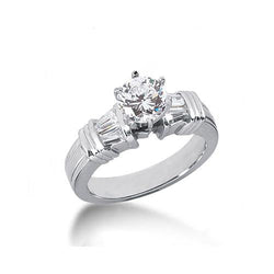 Three Stone Style 2.31 Carat Natural Diamonds Anniversary Ring White Gold New