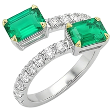 Radiant Gemstone Ring 2 ct – side view