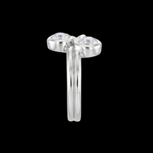 Toi et Moi 1 Carat Genuine Natural Earth Mined Diamond Knot Style Wedding Engagement Ring