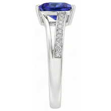 Trilliant Cut Sapphire Jewellery Natural Earth Mined Diamond Ring