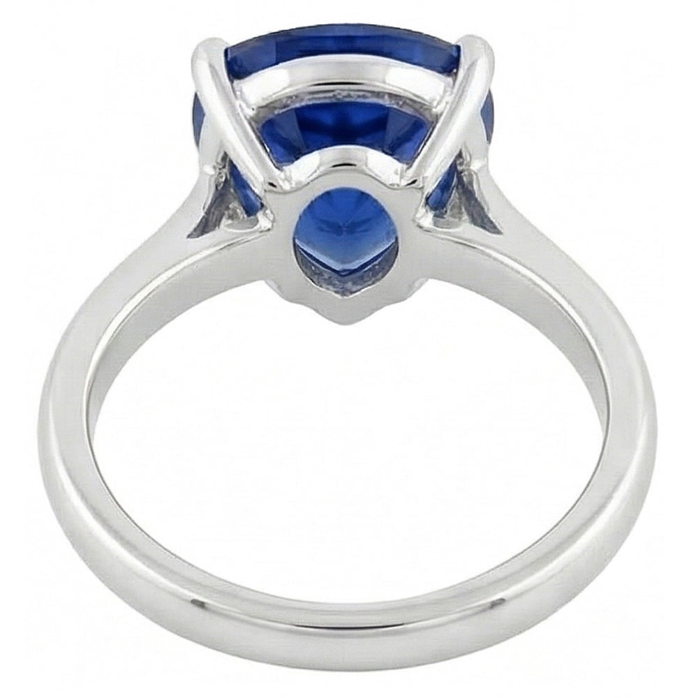 Trillion Cut Gemstone Solitaire Ring