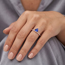 Trillion Gemstone Ring Prong Set Blue Sapphire 1.50 Carats Natural Earth Mined Diamonds
