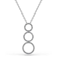Triple 8 Ct Round Cut Real Diamonds Circle Pendant Necklace White Gold 14K