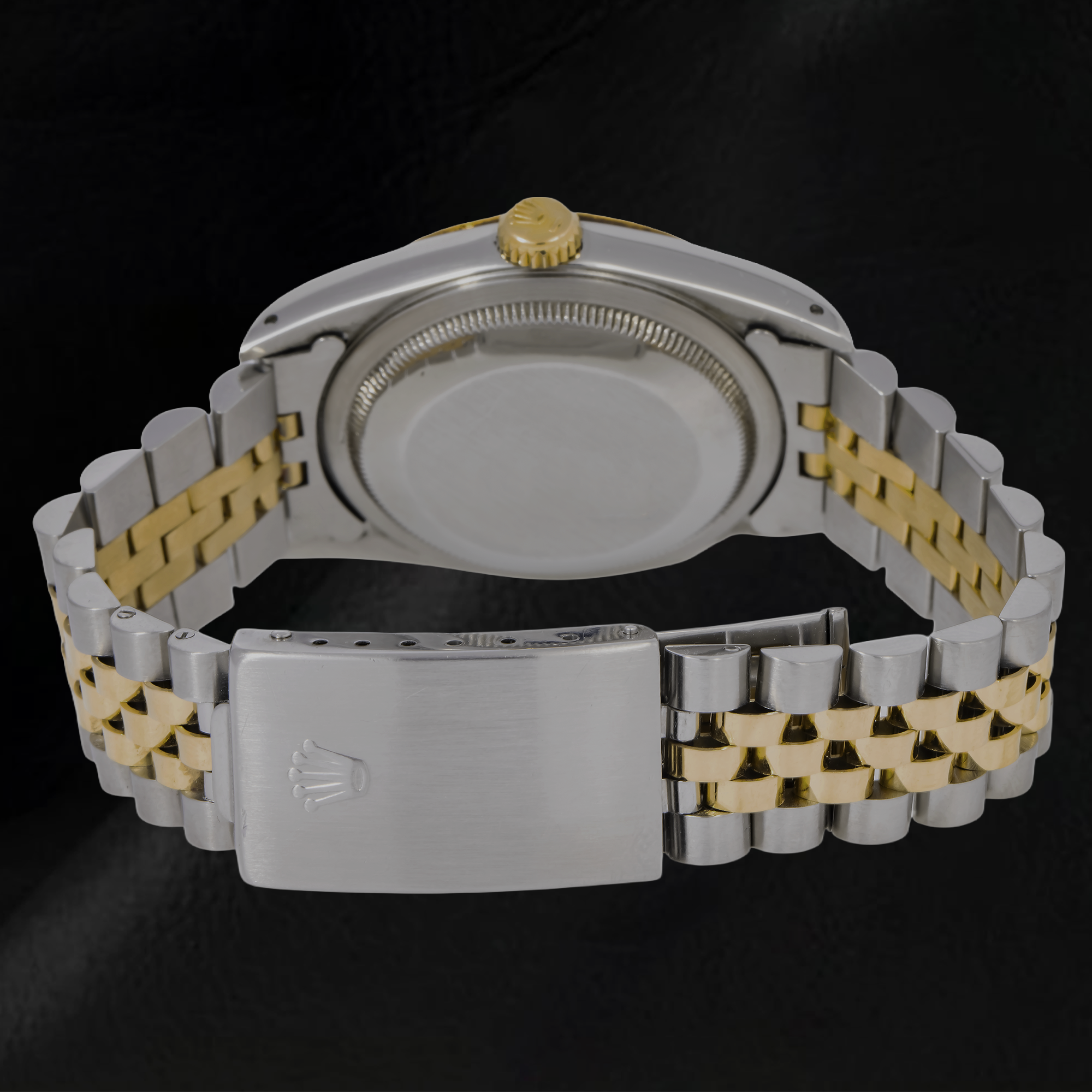 Two Tone Men Rolex Datejust Watch Natural Earth Mined Diamond Dial Jubilee Bracelet