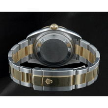 Two Tone Oyster Bracelet Rolex Datejust 36 Mm Men's Watch White Dial QUICK SET