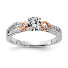 Two Tone Wedding Ring Round Old Miner Real Diamond Split Shank 3 Carats