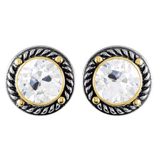 Antique Cushion Fine Diamond ring in Two-Tone 14K Gold – main view