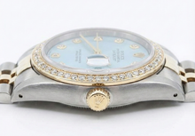 Two Tone Jubilee Watch Bezel Diamond Dial Rolex Datejust QUICK SET