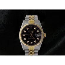 Two Tone Men Rolex Datejust Watch Diamond Dial Jubilee Bracelet1
