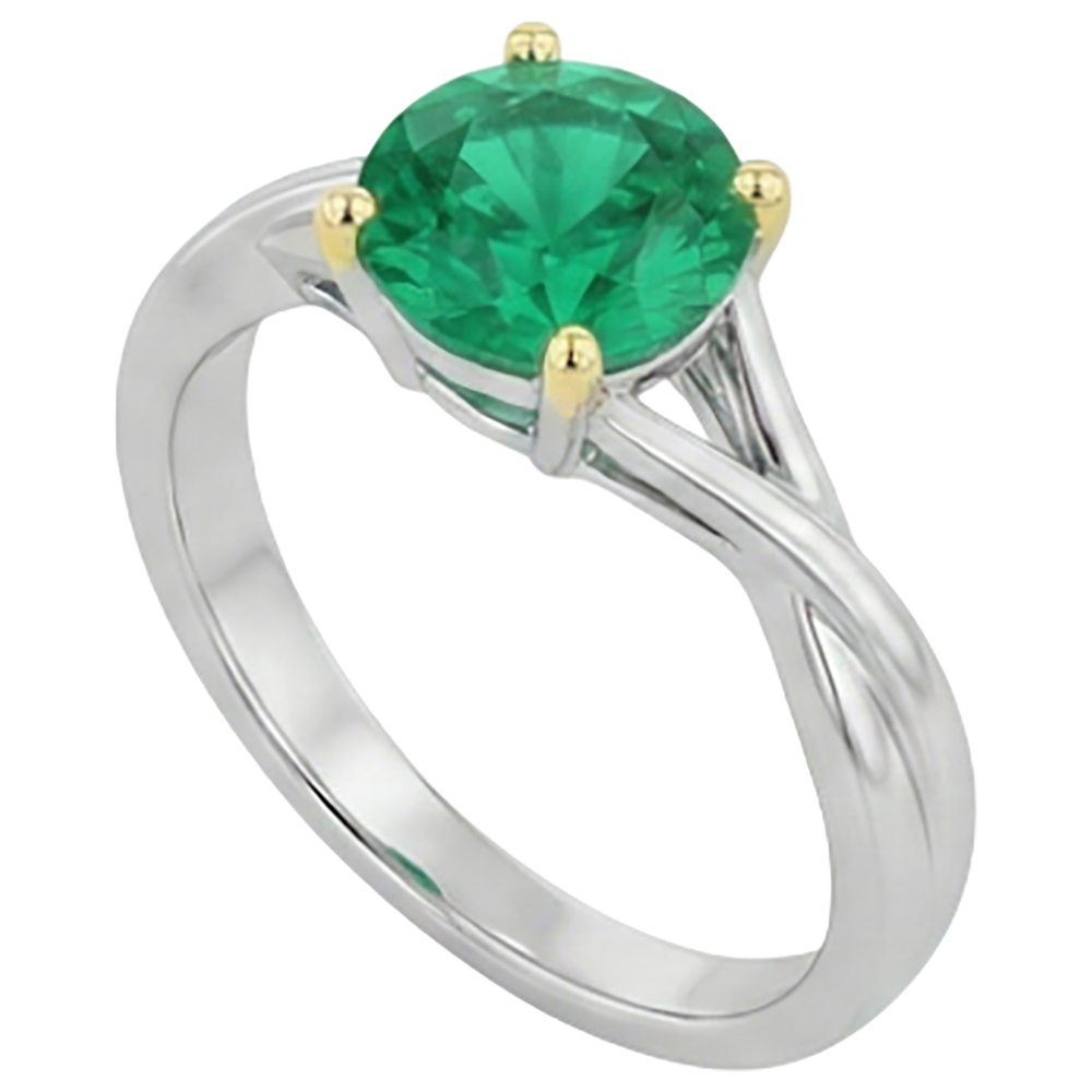 Refined Gemstone Ring 2 ct – profile view