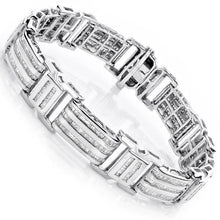 Unique Mens Bracelet Baguette Real Diamond