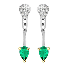 Luxurious Colombian Emerald Gemstone Earring 1 ct – main view