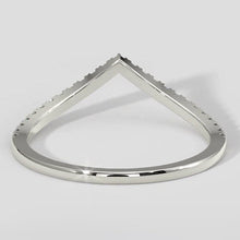 V-Shaped Paraiba Stacking Band Ring