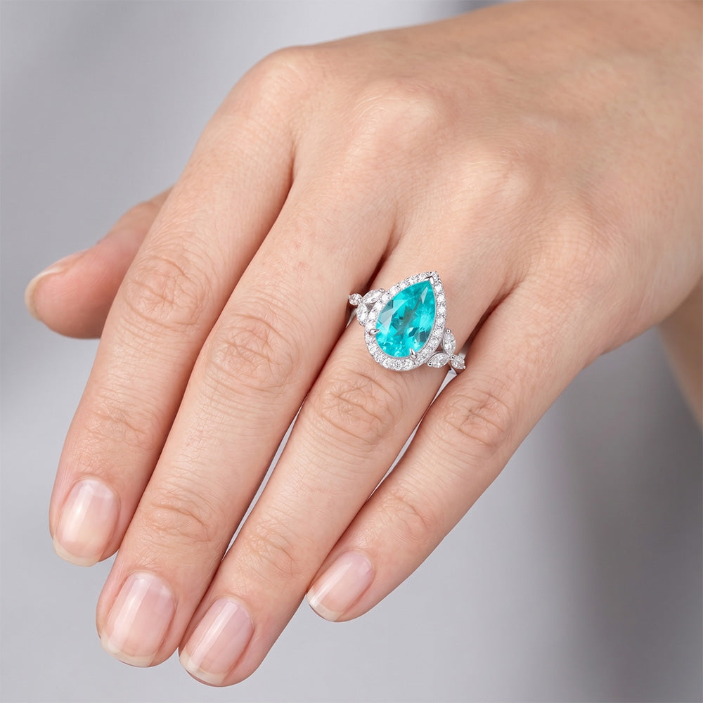 VVS Clarity Precious Stone Ring – Paraiba Tourmaline 2.25 ct 14K