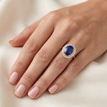 VVS Clarity Royal Blue Sapphire Colored Stone Ring 4.75 ct – 14
