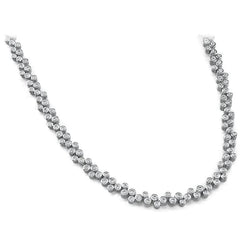 VVS Natural Earth Mined Diamond Bezel Set Tennis Chain