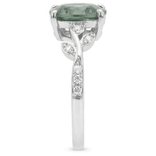 VVS Green Prasiolite Gemstone Ring 2.0 ct – 14 Karat White Gold