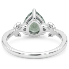 VVS Green Prasiolite Gemstone Ring 2.0 ct – 14 Karat White Gold