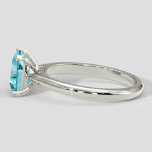 Vibrant 1.75 Carat Cushion Paraiba Ring