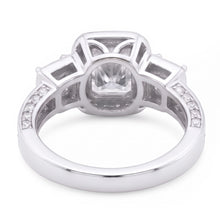 Vintage Inspired 3.50 Carats Cushion Mined Anniversary Ring