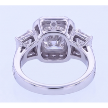 Vintage Inspired 3.50 Carats Cushion Mined Anniversary Ring