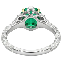 Natural Fine Emerald Gemstone Ring – alternate view