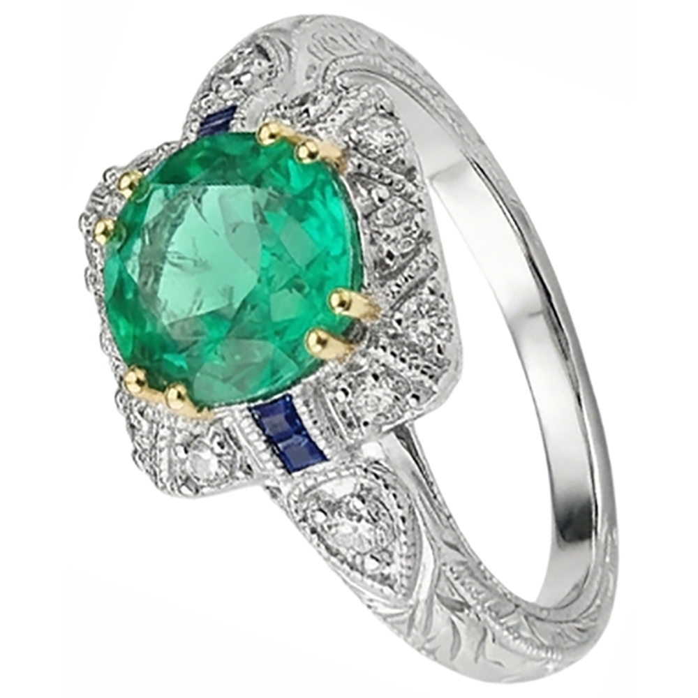 Luxury Gemstone Ring 3 ct – angle view