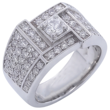 Vintage Look Men's Ring Round Natural Earth Mined Diamond Jewellery 3 Carats