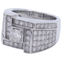 Vintage Look Men's Ring Round Natural Earth Mined Diamond Jewellery 3 Carats