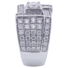 Vintage Look Men's Ring Round Natural Earth Mined Diamond Jewellery 3 Carats