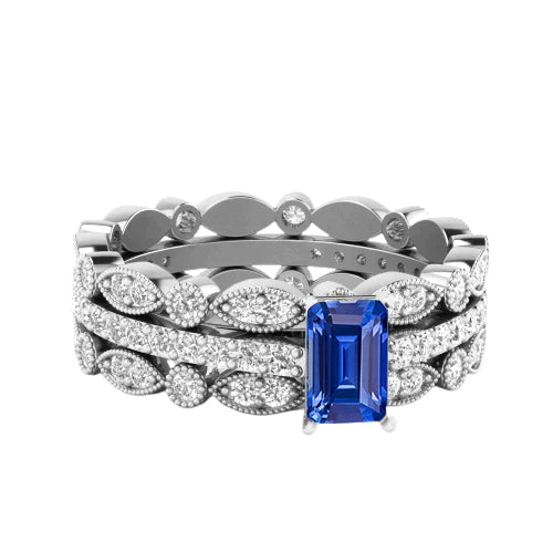 Vintage Look Sapphire Ring Wrap