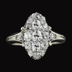 Vintage Style Halo Ring Round Old Miner Natural Earth Mined Diamond Jewellery 6.50 Carats