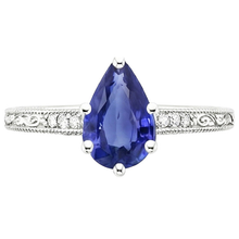natural round sapphire 4.25ct ring profile view
