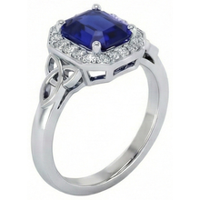 Vintage Style Natural Earth Mined Diamond & Emerald Sri Lankan Sapphire Ring 6 Carats New