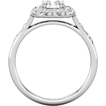 Vintage Style Round Natural Diamond Halo Ring With Accents 1.79 Ct.