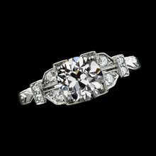 Vintage Style Round Old Mine Cut Real Diamond Ring 3 Carats Jewelry