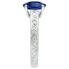Vintage Style Solitaire Oval Natural Blue Ceylon Sapphire 4.50 Carats