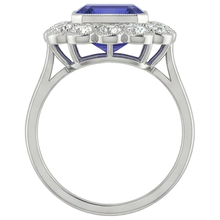 Vintage Style Tanzanite Cocktail Ring