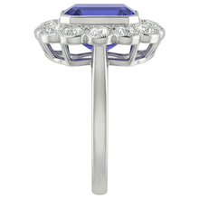 Vintage Style Tanzanite Cocktail Ring