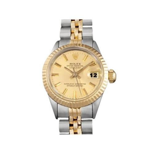 Ladies Steel Gold Two-Tone Vintage