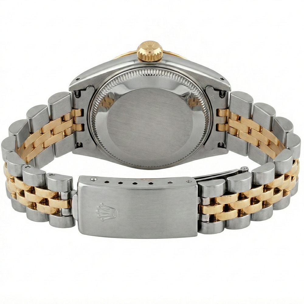 Vintage Ladies Steel Gold Two-Tone Vintage Rolex Fi Watch Jubilee