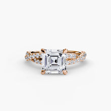 Round Brilliant Precious Stone ring in Gold – close-up