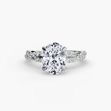 Precious Stone Round Brilliant Setting in Gold – profile view