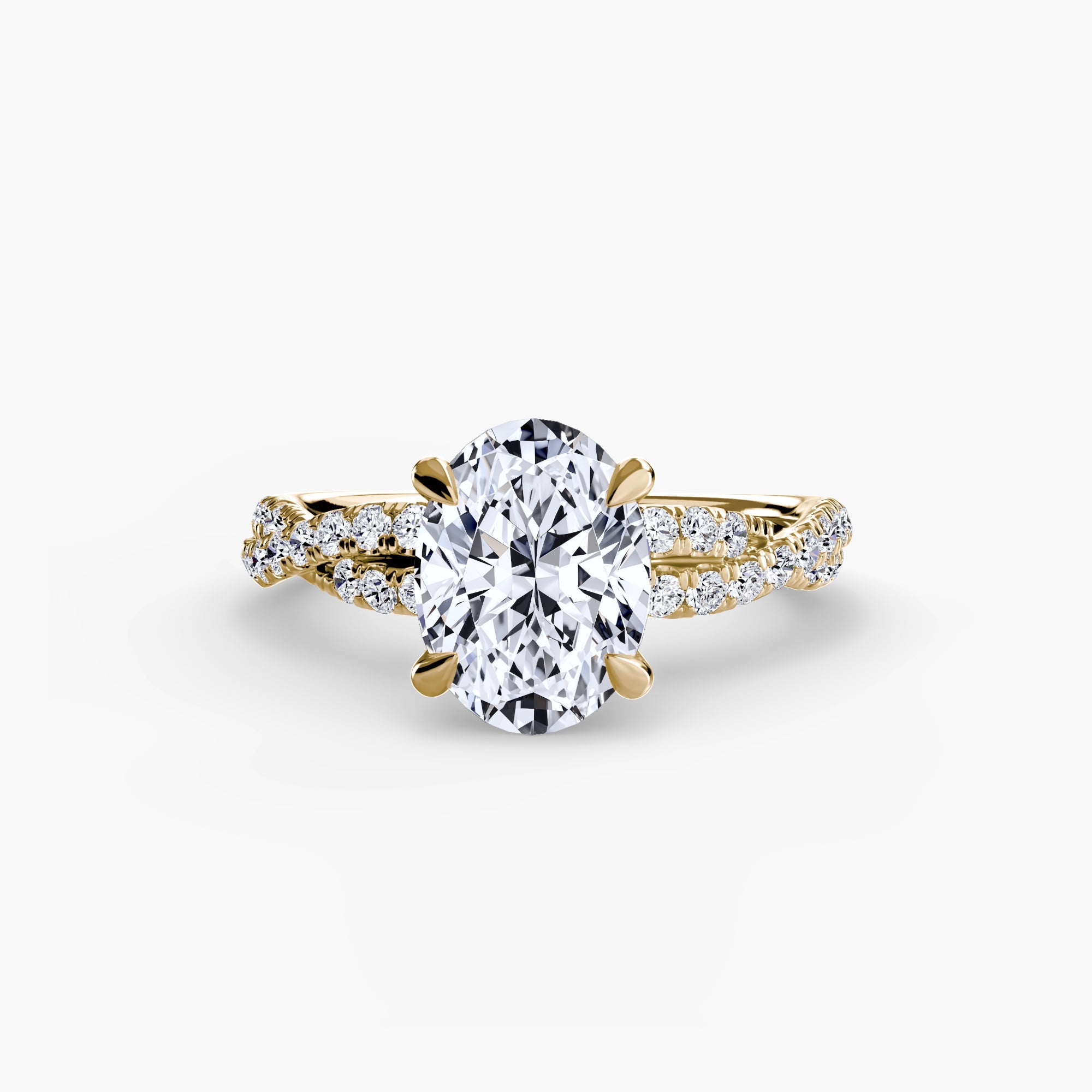 Precious Stone Setting -ct Gold – profile view