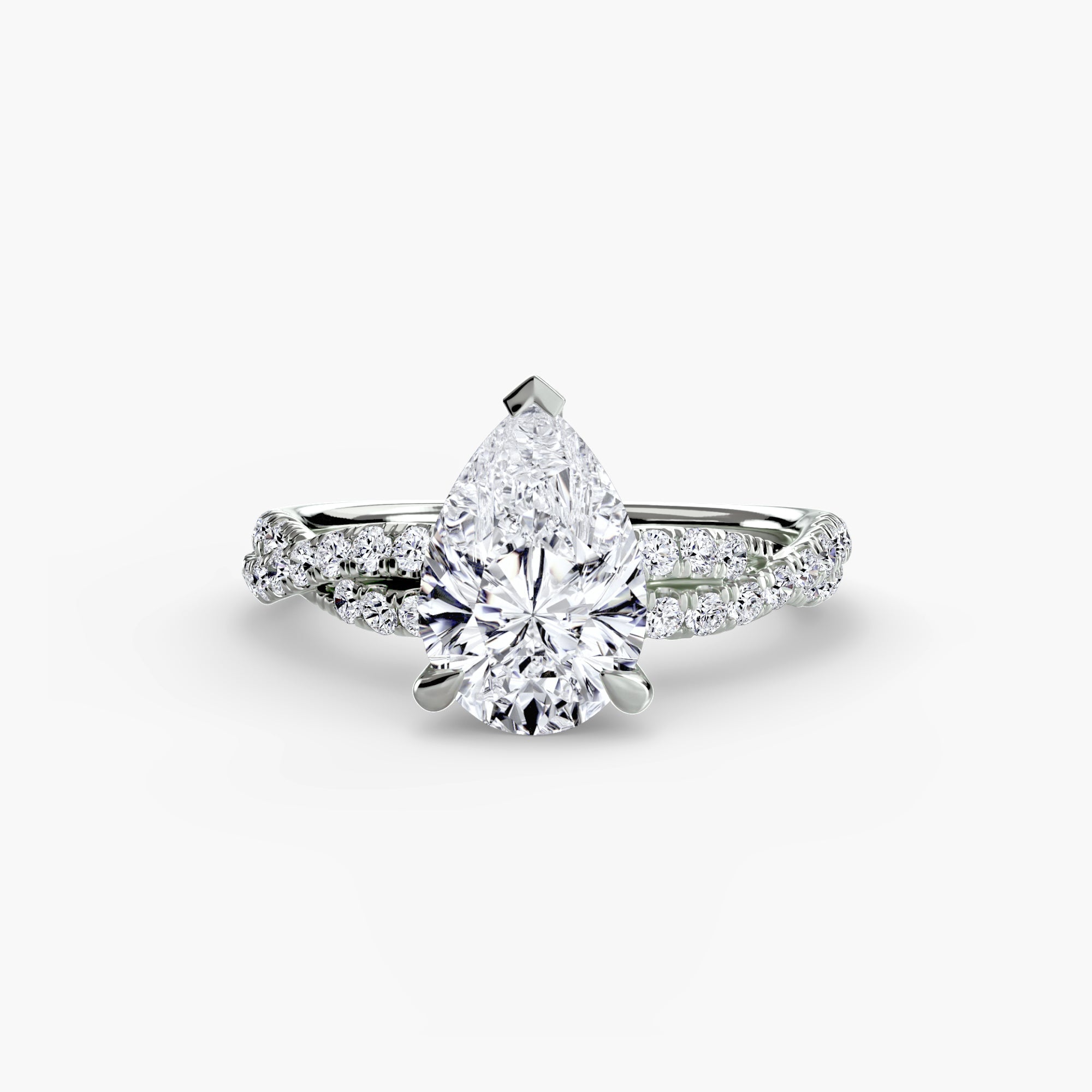 Earth-Mined Precious Stone Setting – top view