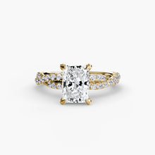 Round Brilliant Precious Stone ring in Gold – alternate view