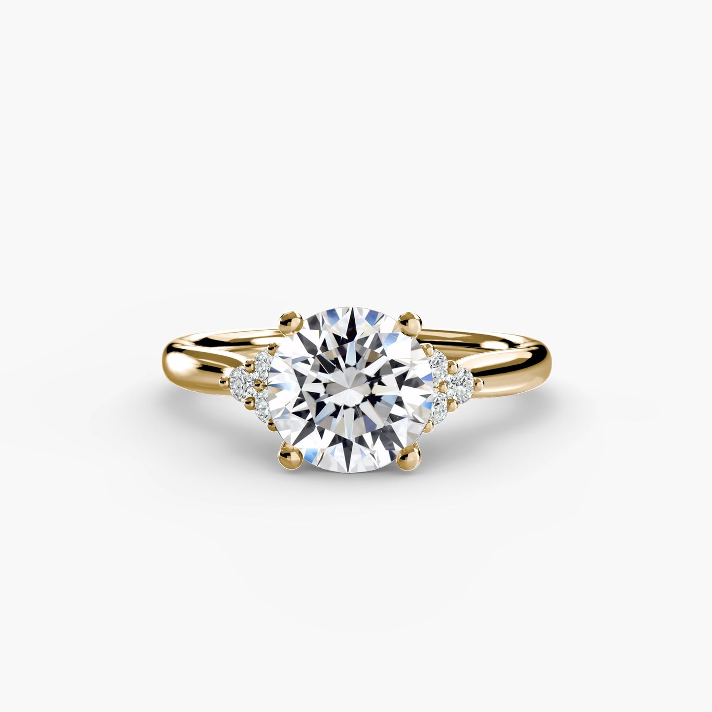 Setting Gold with Gemstone – alternate view