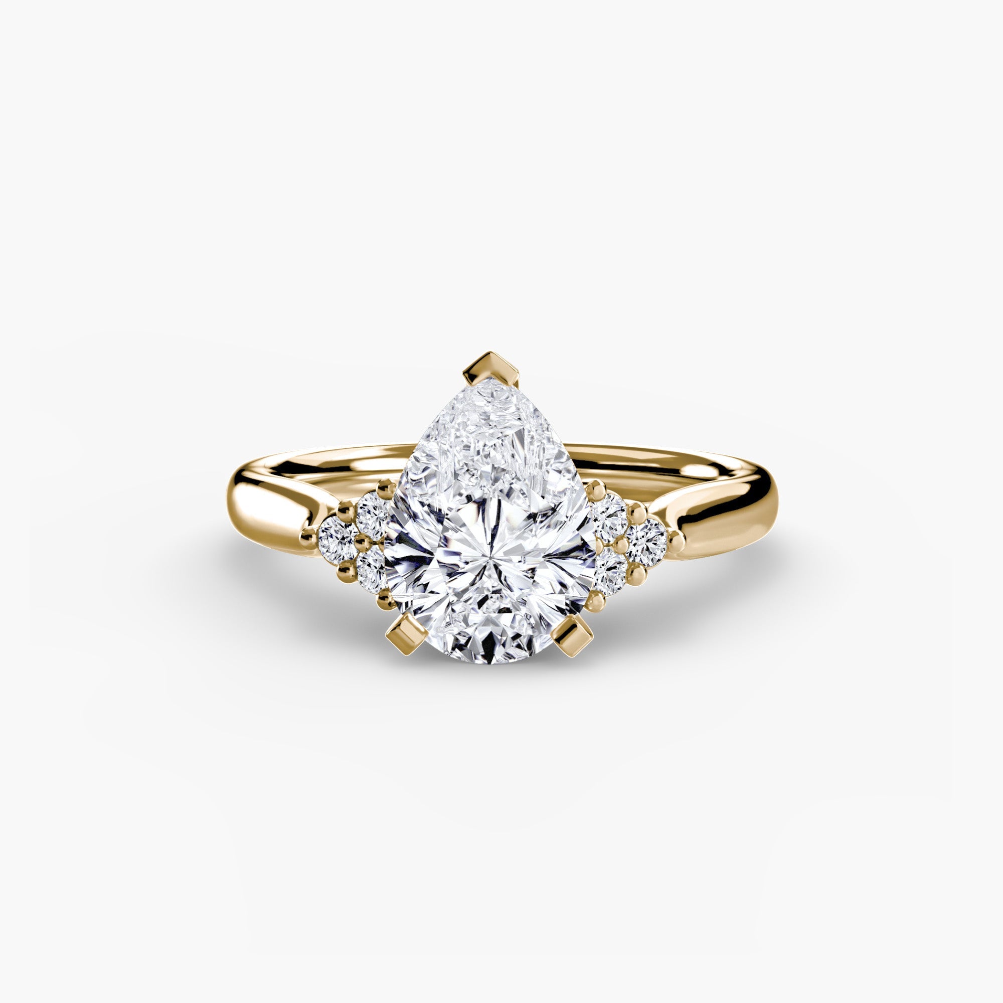 Setting Gold with Gemstone – top view