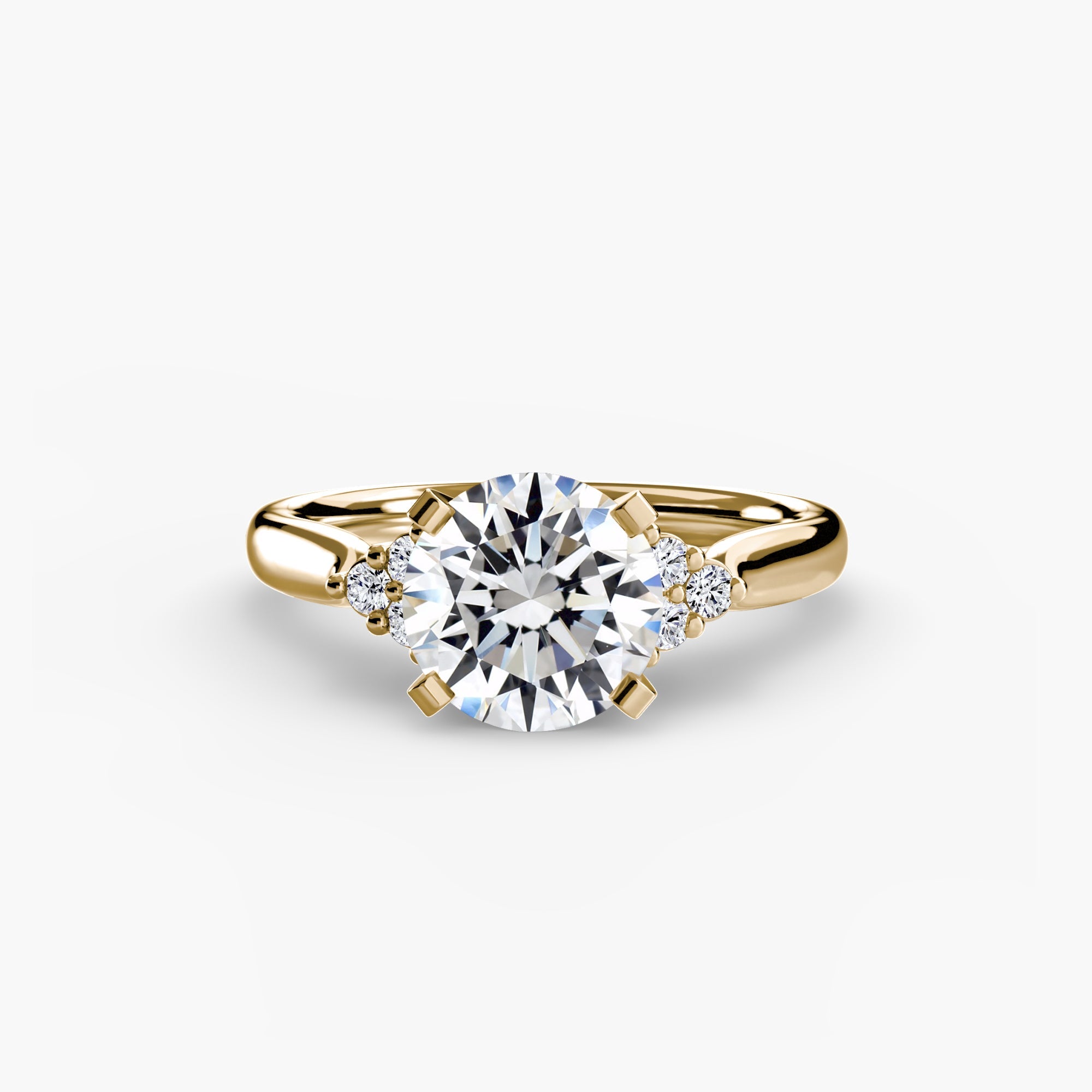 Setting Gold with Gemstone – front view